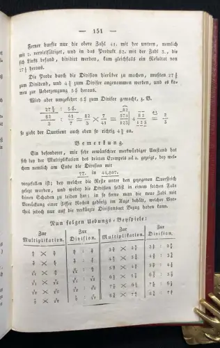 Hochbrand  Arithemtisches Rechenbuch für alle Stände 2 Bde. 1829,30