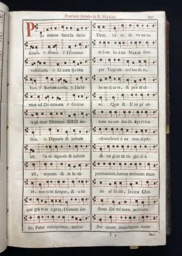 Missale Romanum Ex Decreto Sacrosancti Concilii... Das Römische Messbuch 1739