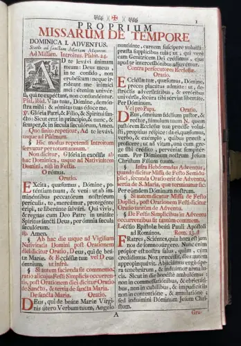 Missale Romanum Ex Decreto Sacr Osancti Concilii ... Das Römische Messbuch 1762