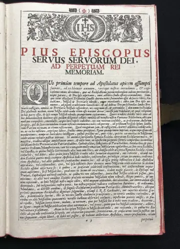Missale Romanum Ex Decreto Sacr Osancti Concilii ... Das Römische Messbuch 1762
