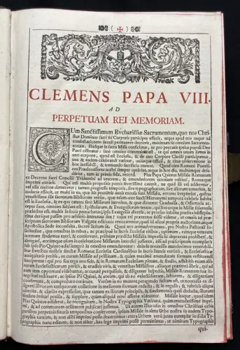 Missale Romanum Ex Decreto Sacr Osancti Concilii ... Das Römische Messbuch 1762