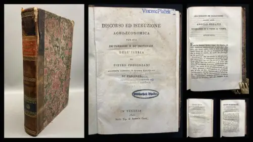 Predonzani, Pietro Discorso Ed Istruzione Agro- Economica 1820 -Landwirtschaft