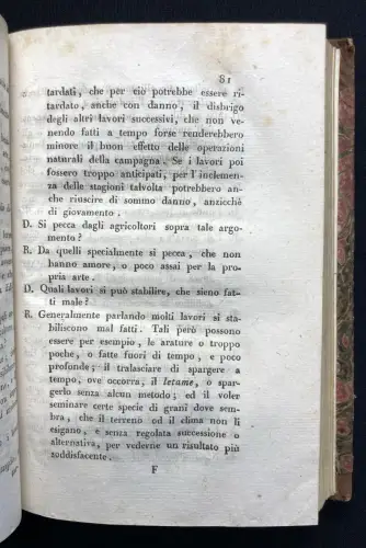 Predonzani, Pietro Discorso Ed Istruzione Agro- Economica 1820 -Landwirtschaft
