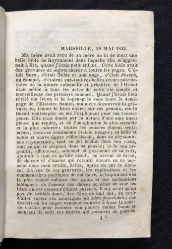 Lamartine Voyage en Orient, 1832- 1833 Extrait De L`ouvrage De La Martine 1839