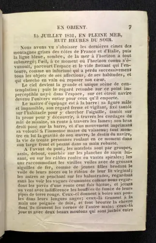 Lamartine Voyage en Orient, 1832- 1833 Extrait De L`ouvrage De La Martine 1839