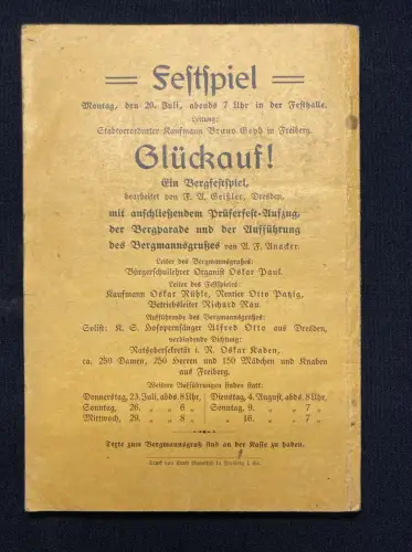 Sächsisches Elbgausängerbundesfest- 50jährige Jubelfeier des Bundes- in Freiberg