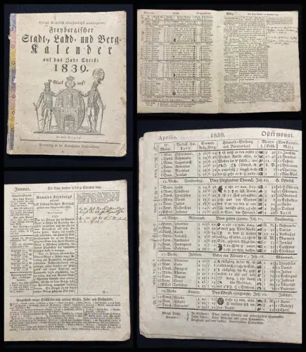 Königl. Sächsich allergnädigst priviligierter Freybergischer [...] Bergkalender