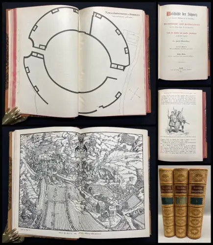 Dändliker Geschichte der Schweiz 3 Bde.+ Registerband 1900-1904