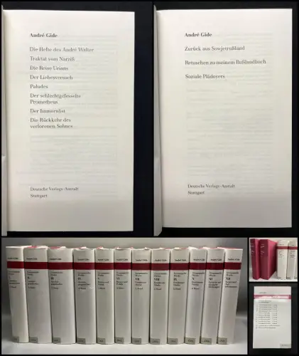 Gide, Andre Gesammelte Werke 12 Bde. im Or. Schutzumschlag 1989-2000