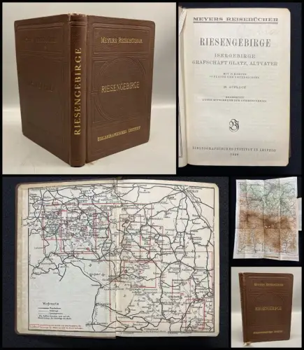Meyer Meyers Reisebücher, Riesengebirge Isergebirge Grafschatz Glatz, Altvater