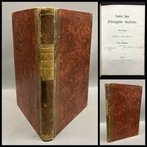 Schloenbach, Arnold Tausend Jahre Thüringer Geschichte. 1855 Thüringen