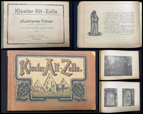 Herrmann, Rich. Kloster Alt- Zella Illustrierter Führer um 1915 Saxonica