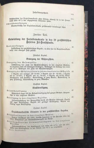Wacker Entwicklung der Sozialdemokrtie in d. zehn ersten Reichstagswahlen 1903