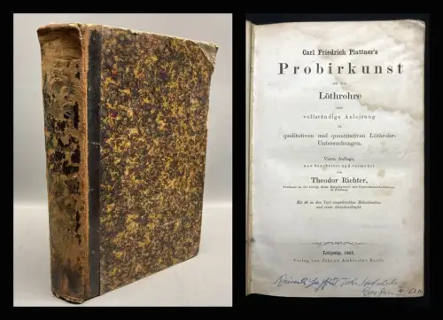 Richter, Theodor Carl Friedrich Plattner`s Probirkunst mit dem Löthrohre 1865