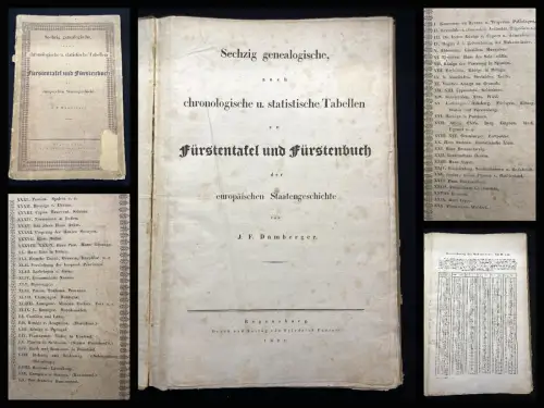Damberger, F. J. Sechzig genealogische,chronologische u. statistische Tabellen