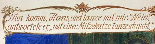 Schreyer, Oskar Der arme Müllersbursch und das Kätzchen No.2 Aquarell Märchen