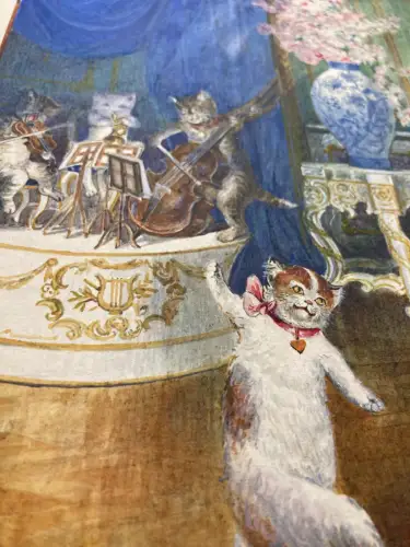 Schreyer, Oskar Der arme Müllersbursch und das Kätzchen No.2 Aquarell Märchen