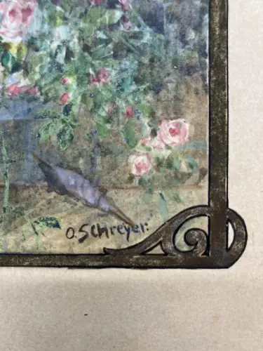 Schreyer, Bernhard, Oskar Franz Dornröschen Märchen Aquarell um 1900 Grimm