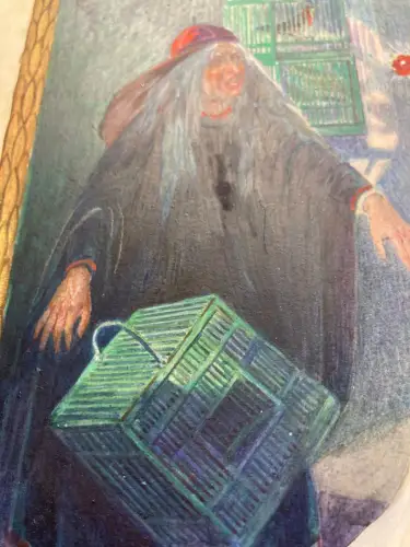 Schreyer, Oskar Jorinde und Joringel No.2 Aquarell um 1900 Märchen, Gebr.Grimm