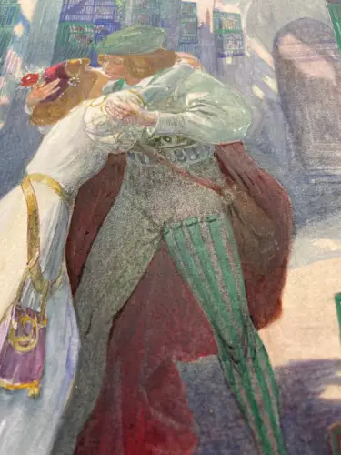 Schreyer, Oskar Jorinde und Joringel No.2 Aquarell um 1900 Märchen, Gebr.Grimm