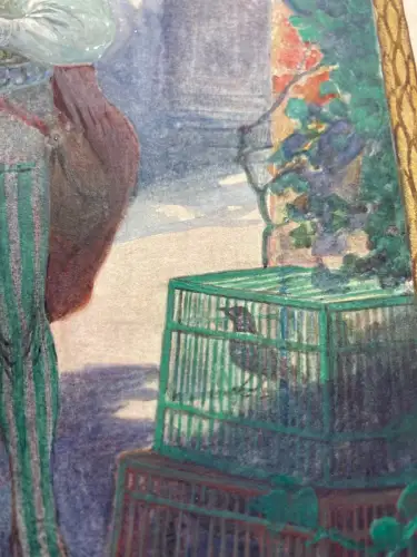 Schreyer, Oskar Jorinde und Joringel No.2 Aquarell um 1900 Märchen, Gebr.Grimm