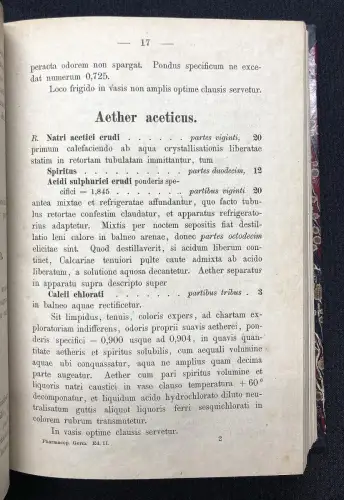 Pharmacopoea Germaniae. Editio Altera 1867 Arznei, Medizin, Pharmaindustrie
