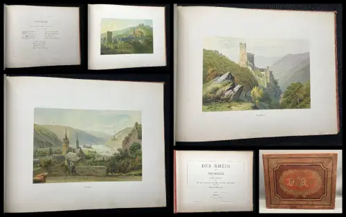 Dräxler-Manfred Der Rhein. Aquarelle von C. P. C. Köhler. mit Schilderungen 1873
