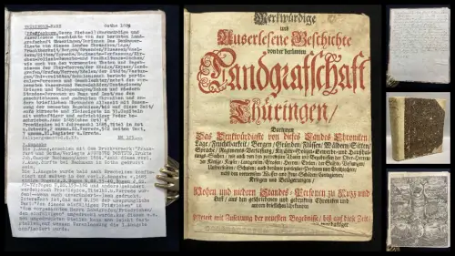 Pfefferkorn, Michael Georg Merkwürdige und Auserlesene Geschichte Thüringen 1685