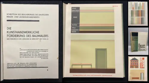 Rückert,Otto Die Kunsthandwerkliche Förderung des Baumalers 1929 42 Tafeln
