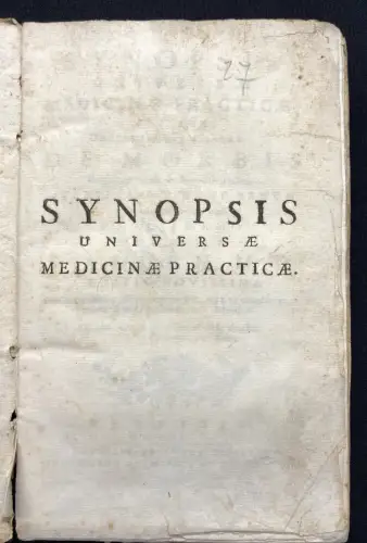 Allen Synopsis universae medicinae practicae, sive doctissimorum 2 Bde.in 1