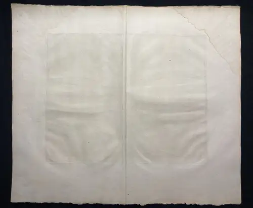 Handkolorierter Kupferstich der Seeschlacht um Cadiz im Jahr 1596