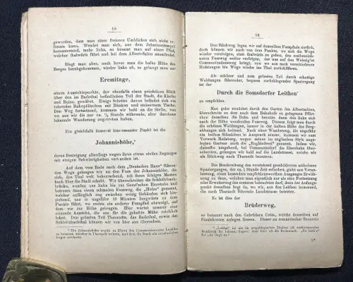 Donner Tharandt eine kurz gefasste Beschreibung des Ortes 1890 Führer Guide