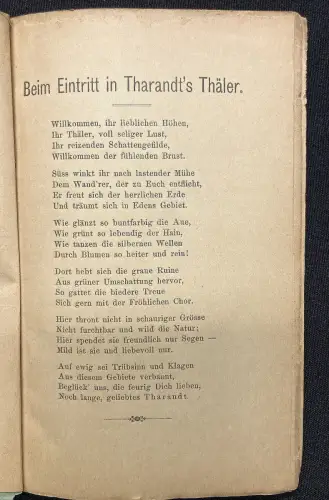 Donner Tharandt eine kurz gefasste Beschreibung des Ortes 1890 Führer Guide