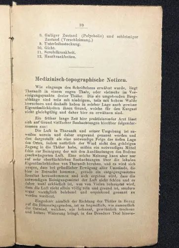 Donner Tharandt eine kurz gefasste Beschreibung des Ortes 1890 Führer Guide