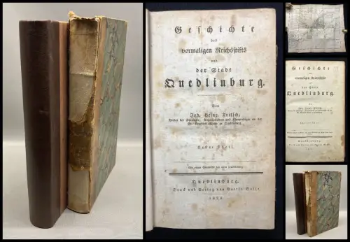 Fritsch Geschichte des vormaligen Reichsstifts und der Stadt Quedlinburg 2 Bde