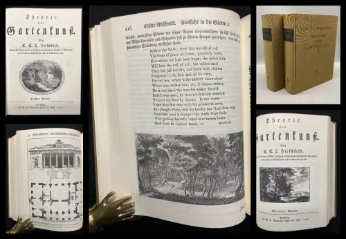 Theorie der Gartenkunst 5 Bde. in 2 Bänden. Faksimile der Ausgaben 1779 bis 1785
