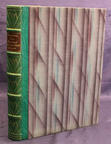 Lindenberg Das Denkmal der deutschen Frauen 1927 Halbleder-Handeinband sf