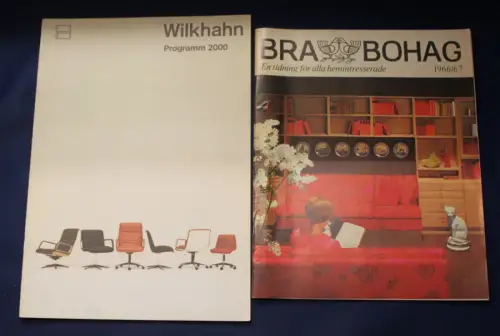 7 x alte Möbelkataloge 1x Bra Bohag 1966/67 6x Wilkhan Retro Einrichtung js