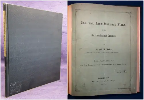 Welte Gau und Archidiakonat Nisan in der Markgrafschaft Meissen 1876 Kirche sf
