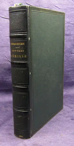 Demoustier Lettres A Emilie 1860 signiert am Buchrücken Rundumgoldschnitt js