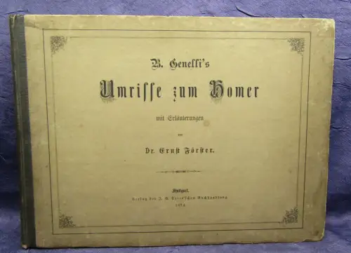 Genelli Umrisse zum Homer 1874 erschienen mit Titel der EA von 1844 Götter js