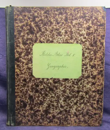 Geografie Bilder- Atlas Bd 8 Ergänzungswerk zu jedem Conversations-Lexikon js