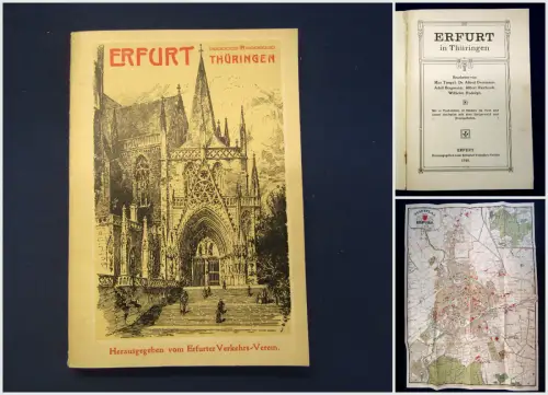 Timpel, Overmann,Bergmann Erfurt in Thüringen 1910 Guide Reiseführer Sachsen mb