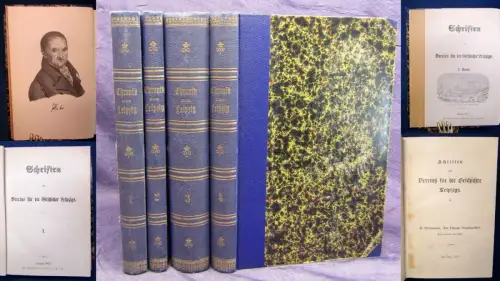 Schriften des Vereins für die Geschichte Leipzigs 1-4 komplett 1872 Wissen js