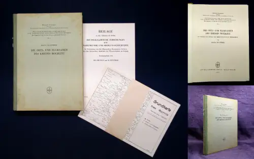  Walther Die Orts- und Flurnamen des Kreises Rochlitz 1957 Ortskunde mb