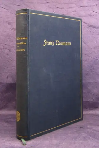  Franz Neumann Erinnerungsblätter v. seiner Tochter Luise Autograph 1907 js