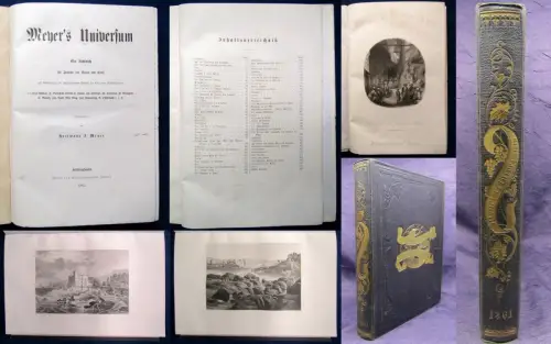Meyers Universum Ein Jahrbuch für Freunde der Natur und Kunst 1862 Großoktav js 