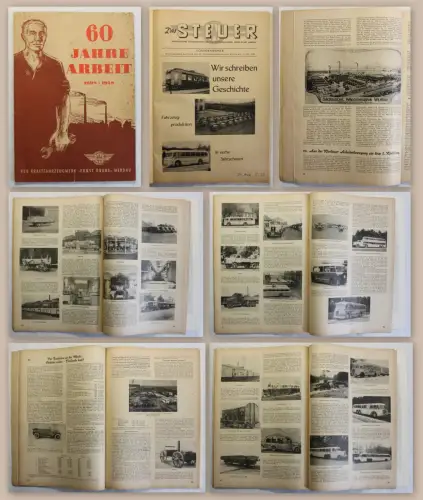 60 Jahre Arbeit Betriebszeitung VEB Kraftfahrzeugwerk Ernst Grube Werdau 1958 xz