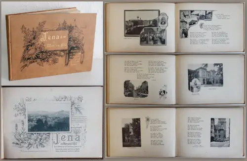 Jena in Wort und Bild um 1890. Ansichten, Lieder und Aussprüche - Ortskunde - xz