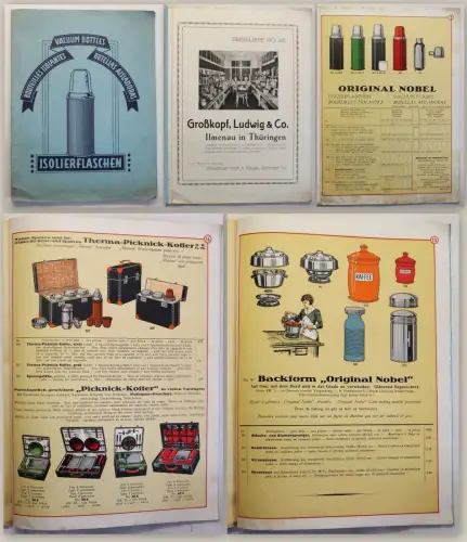 Großkopf Preisliste No. 26 Isolierflaschen Vacuum Bottles Marke Nobel um 1936 xz